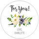 Gray and Ivory Roses Gift Stickers in a Jar Image 2 of 2